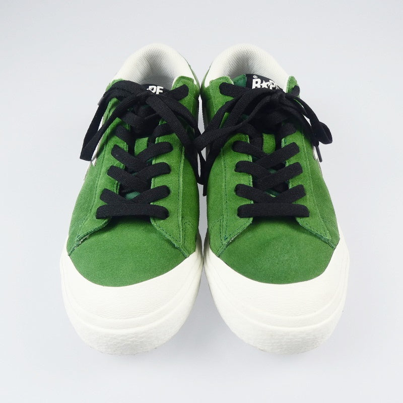 【中古】A BATHING APE | アベイシングエイプ MAD STA スニーカー 0ZXSHM191013J グリーン 27.5cm