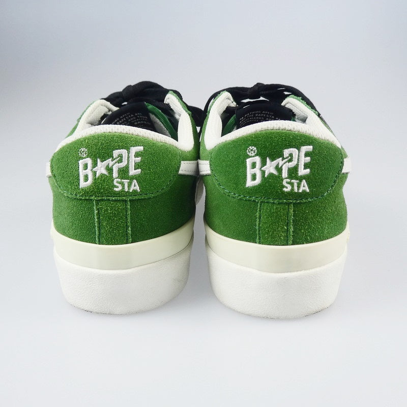 【中古】A BATHING APE | アベイシングエイプ MAD STA スニーカー 0ZXSHM191013J グリーン 27.5cm