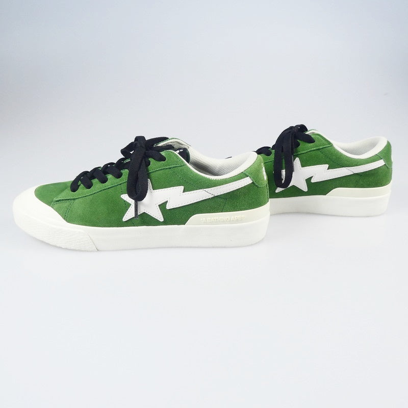 【中古】A BATHING APE | アベイシングエイプ MAD STA スニーカー 0ZXSHM191013J グリーン 27.5cm
