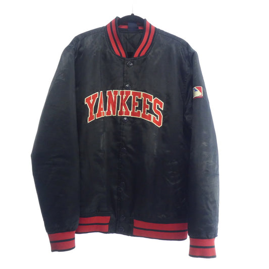 【中古】MAJESTIC | マジェスティック YANKEES スタジャン ネイビー サイズ:XL
