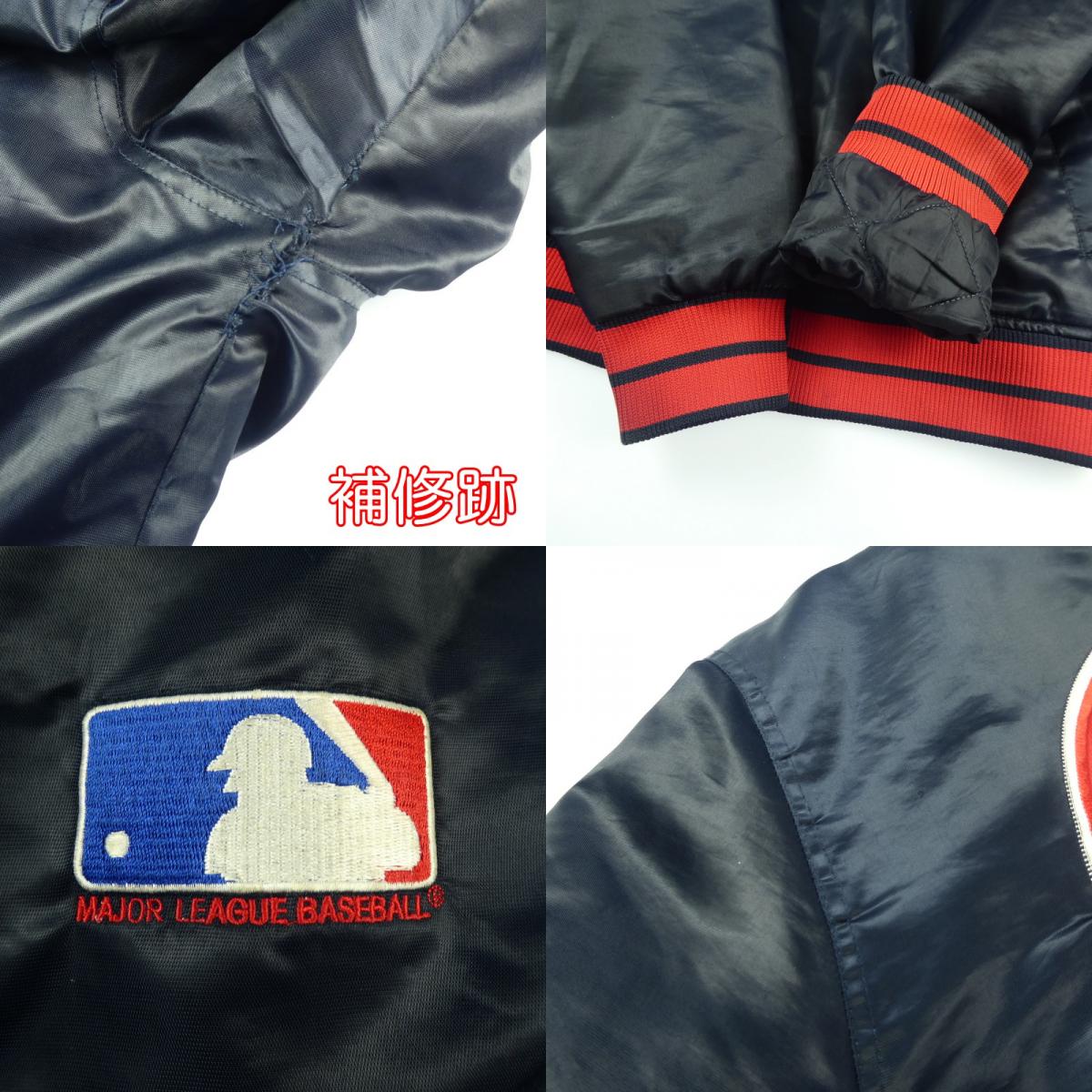 【中古】MAJESTIC | マジェスティック YANKEES スタジャン ネイビー サイズ:XL