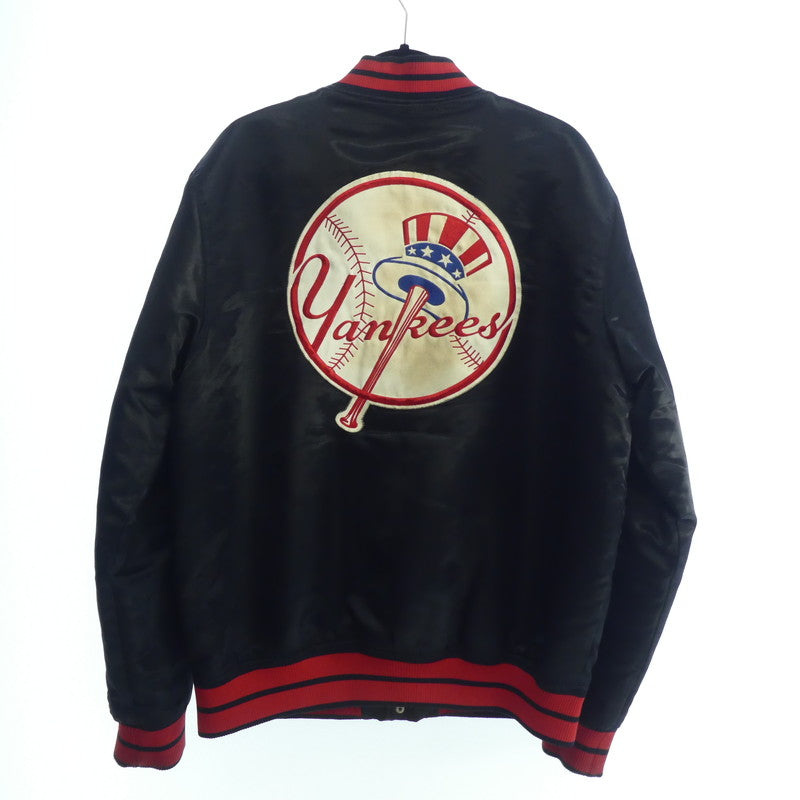 【中古】MAJESTIC | マジェスティック YANKEES スタジャン ネイビー サイズ:XL