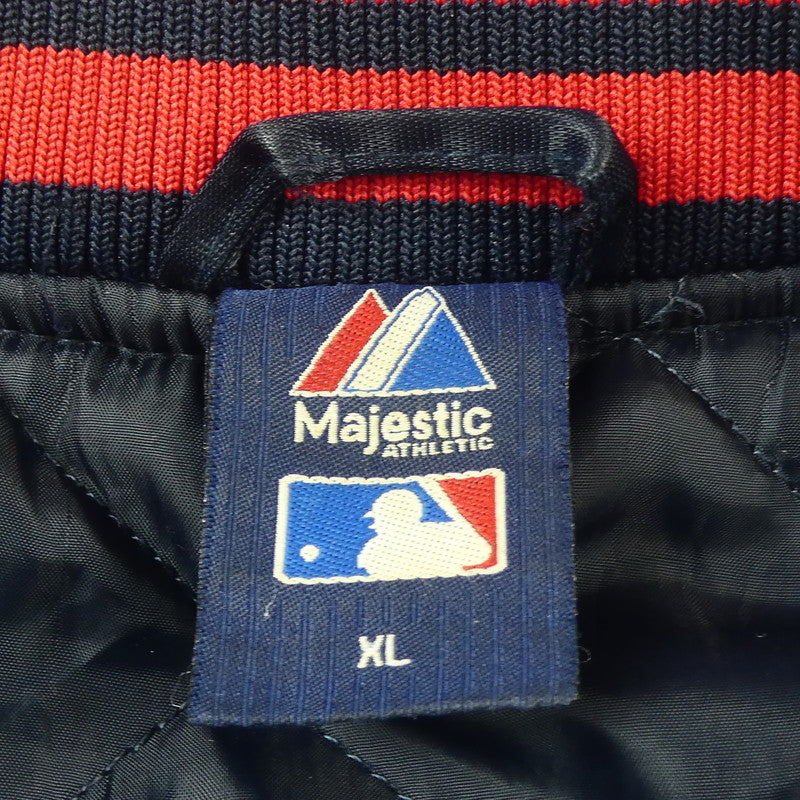 【中古】MAJESTIC | マジェスティック YANKEES スタジャン ネイビー サイズ:XL