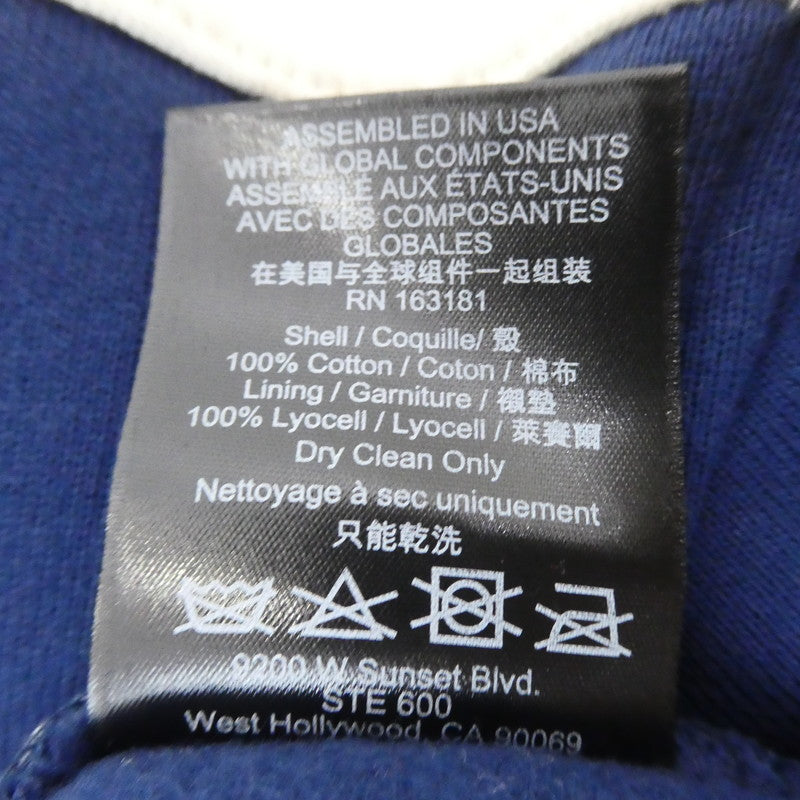 【中古】RHUDE | ルード CONTRAST QUARTER-ZIP Varsity スウェット RHSS24JA091672772277 ネイビー サイズ:XL