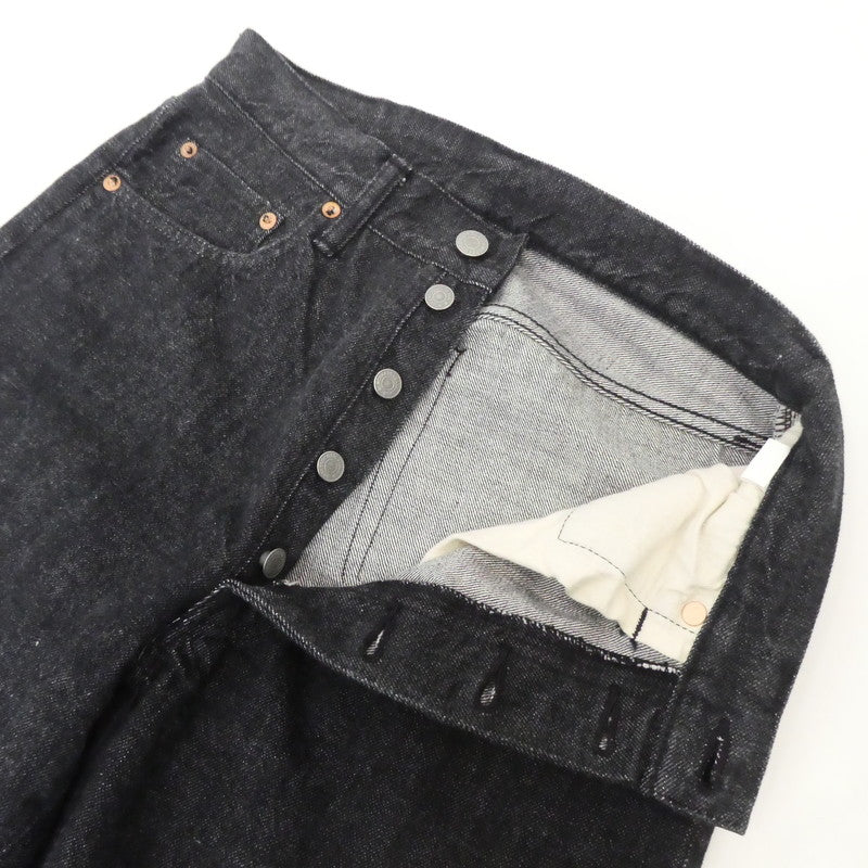 【中古】WORKERS | ワーカーズ SLIM TAPERED JEANS デニムパンツ 802 ブラック
