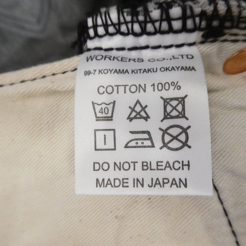 【中古】WORKERS | ワーカーズ SLIM TAPERED JEANS デニムパンツ 802 ブラック