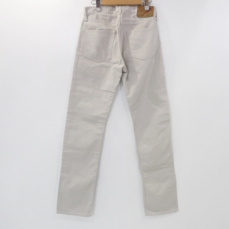 【中古】orSlow | オアスロウ COTTON PIQUE IVY FIT PANTS デニムパンツ 107W アイボリー サイズ:S