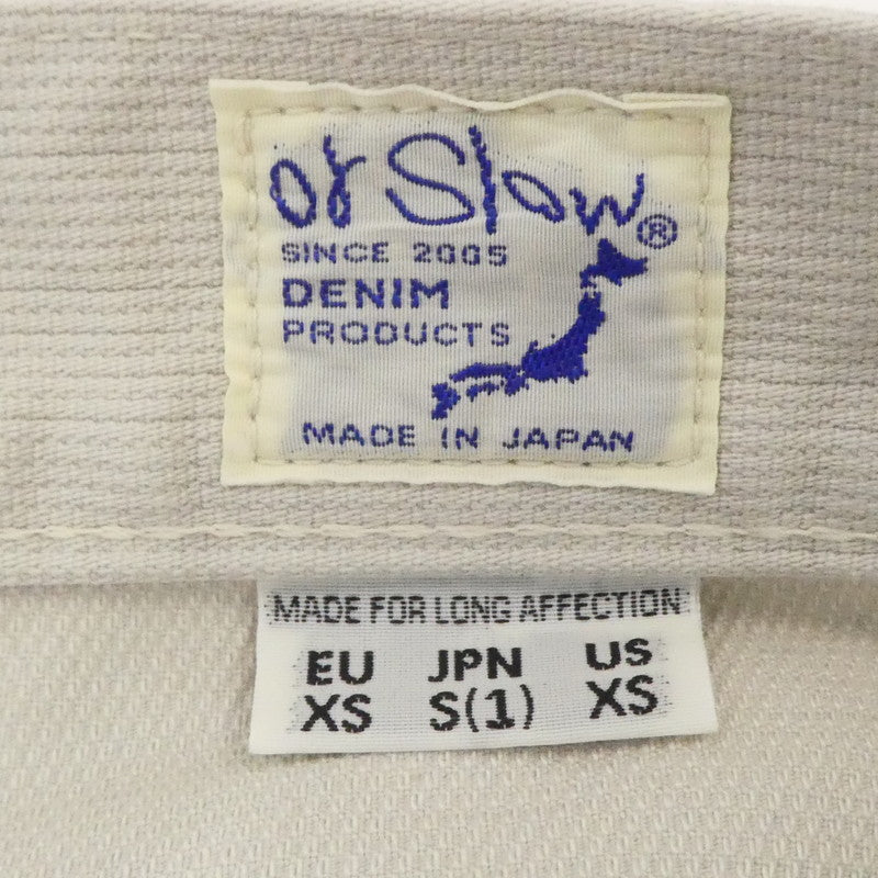 【中古】orSlow | オアスロウ COTTON PIQUE IVY FIT PANTS デニムパンツ 107W アイボリー サイズ:S