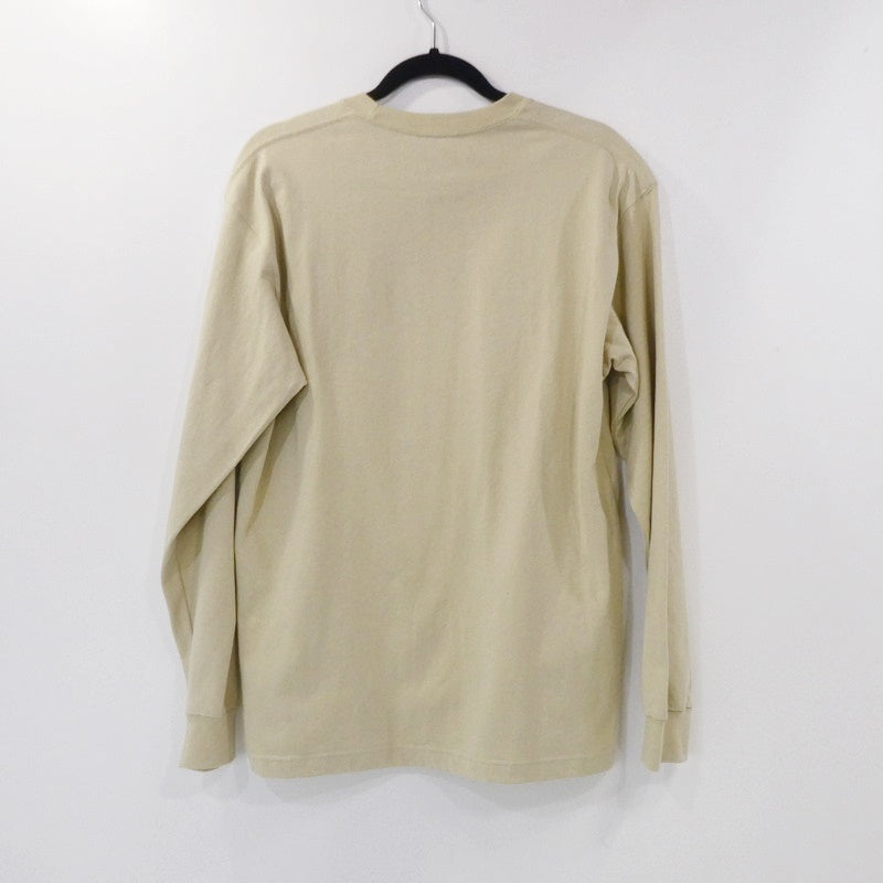 【中古】THE NORTH FACE | ザ・ノースフェイス L/S Nuptse Cotton Tee 長袖Tシャツ NT32443 ベージュ サイズ:M