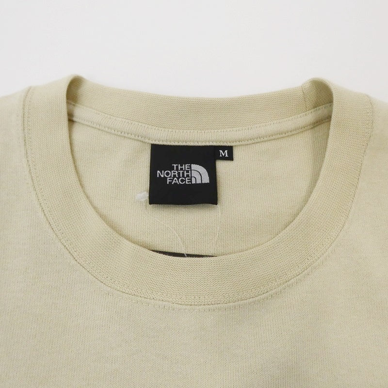 【中古】THE NORTH FACE | ザ・ノースフェイス L/S Nuptse Cotton Tee 長袖Tシャツ NT32443 ベージュ サイズ:M