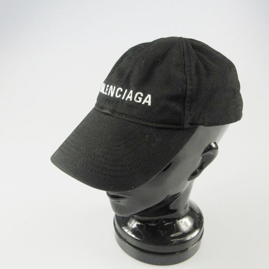 【中古】BALENCIAGA | バレンシアガ LOGO BASEBALL CAP キャップ 529192 ブラック サイズ:L