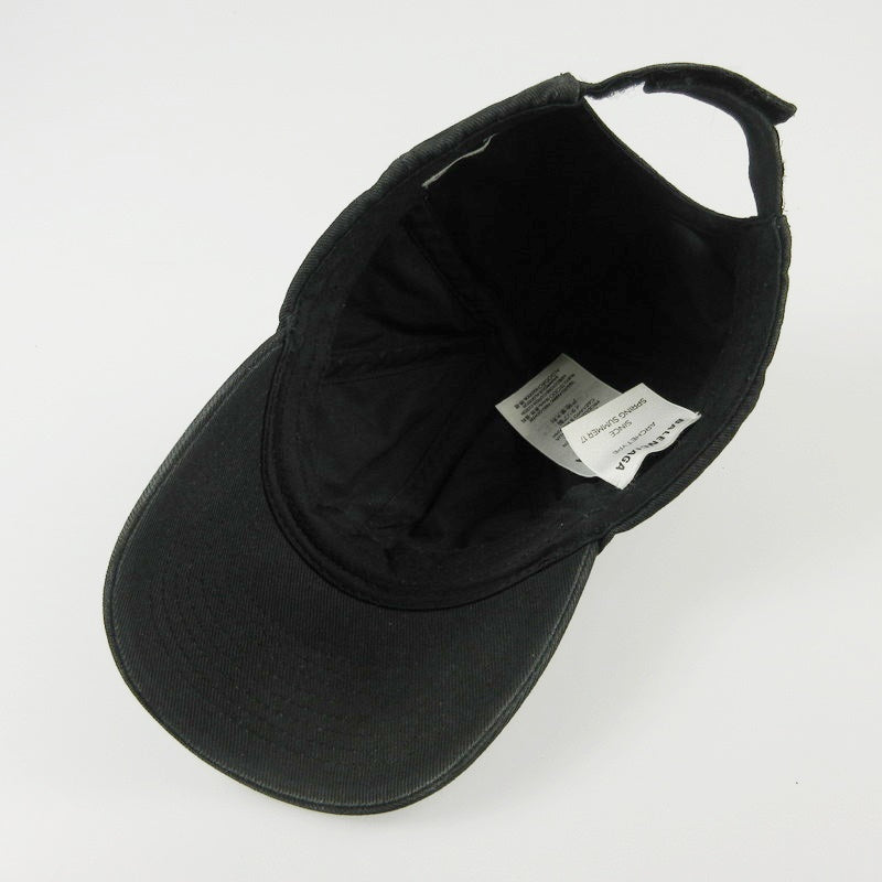 【中古】BALENCIAGA | バレンシアガ LOGO BASEBALL CAP キャップ 529192 ブラック サイズ:L