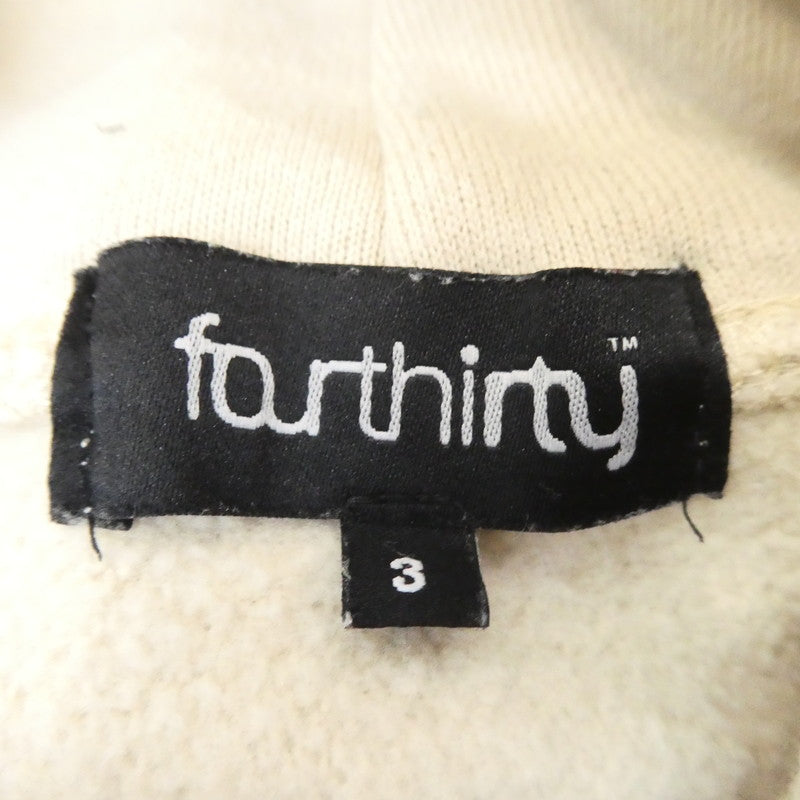 【中古】430 - FOURTHIRTY - | フォーサーティー ARCH COLLAGE P/O PARKA パーカー 22-175 ベージュ サイズ:3