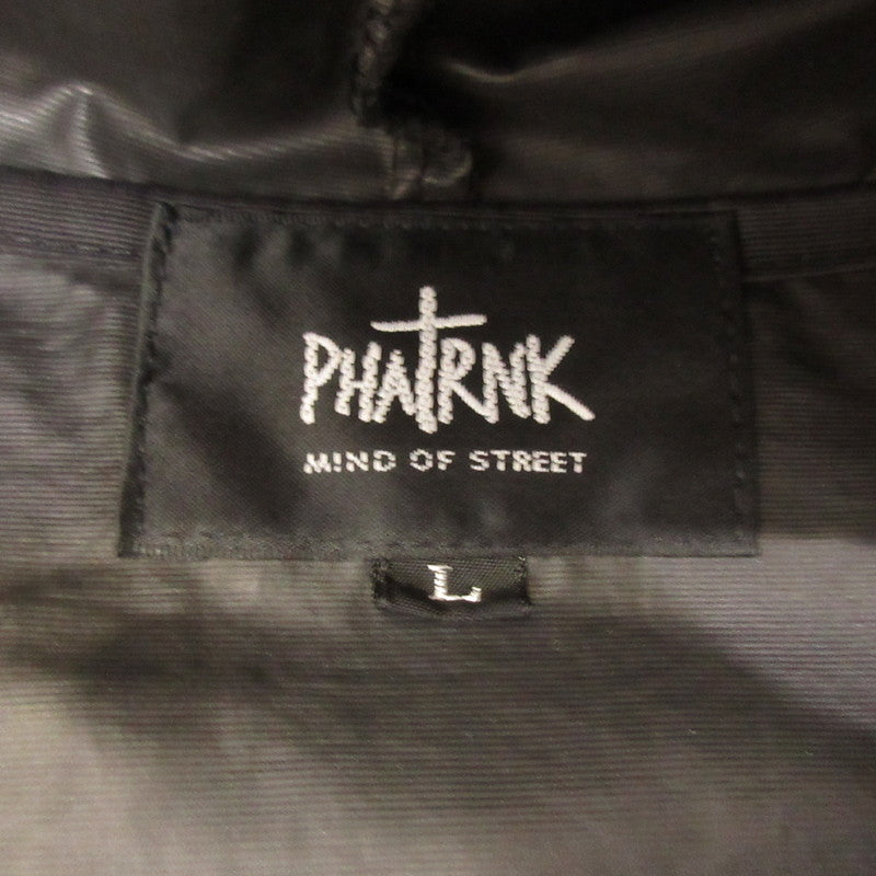 【中古】PHATRNK | ファットランク ナイロンジャケット ブラック サイズ:L