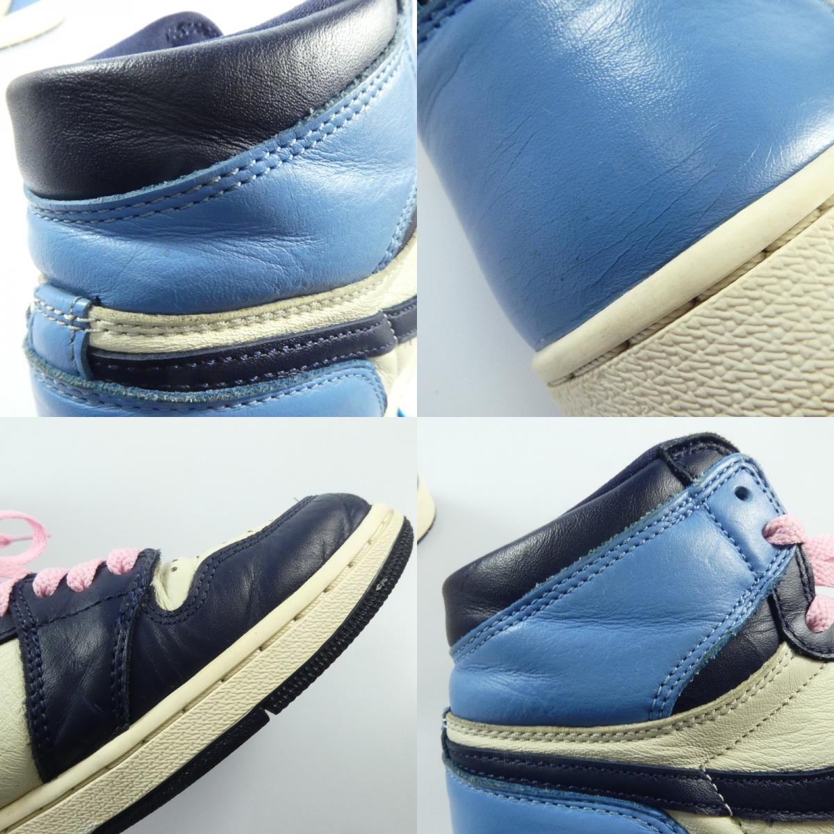 【中古】NIKE | ナイキ AIR JORDAN 1 RETRO HIGH OG スニーカー 555088-140 ネイビー 26cm