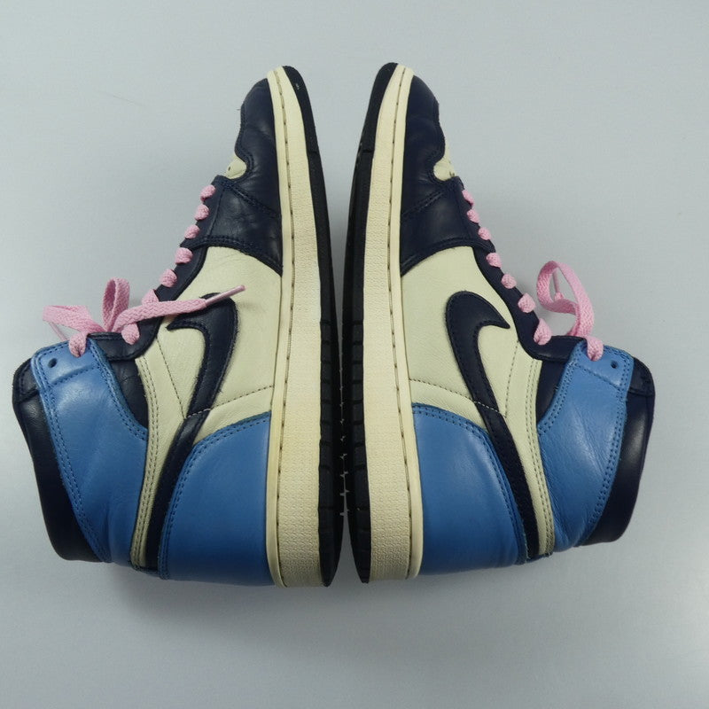 【中古】NIKE | ナイキ AIR JORDAN 1 RETRO HIGH OG スニーカー 555088-140 ネイビー 26cm