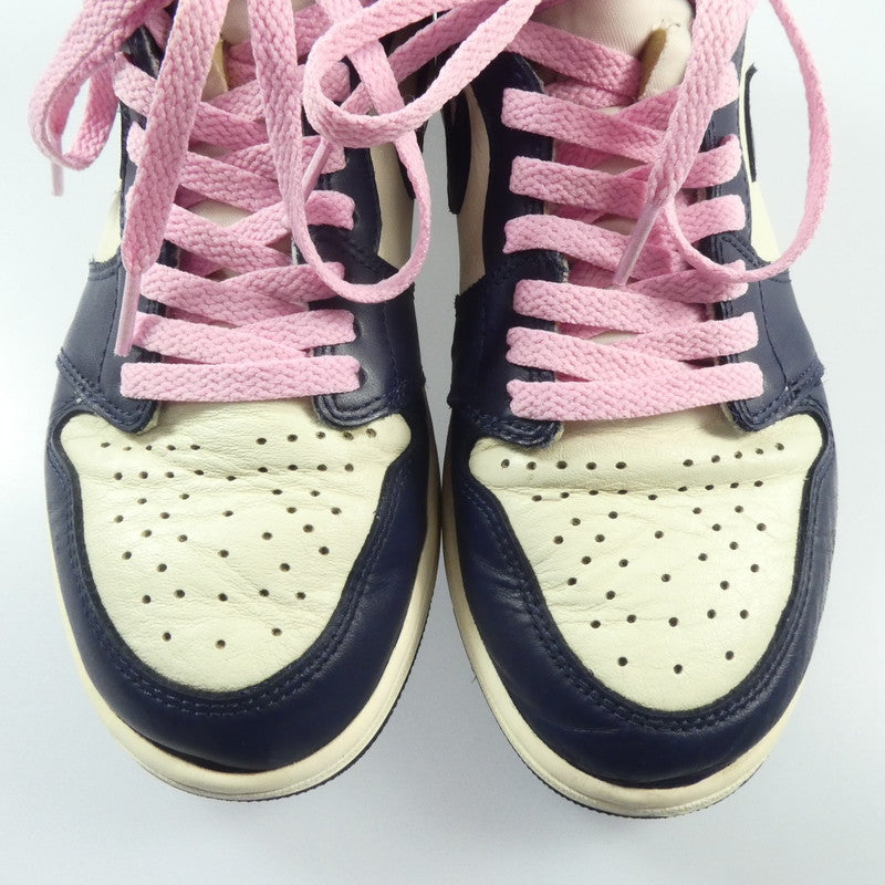【中古】NIKE | ナイキ AIR JORDAN 1 RETRO HIGH OG スニーカー 555088-140 ネイビー 26cm