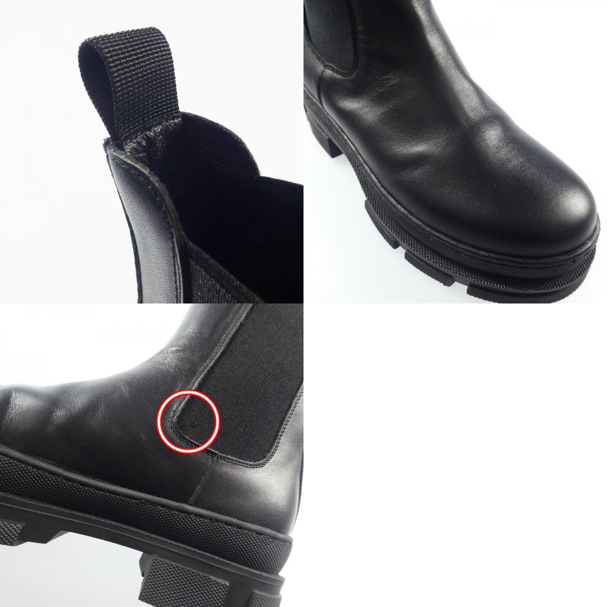 【中古】 CHELSEA BOOTS ブーツ ブラック 23.5cm