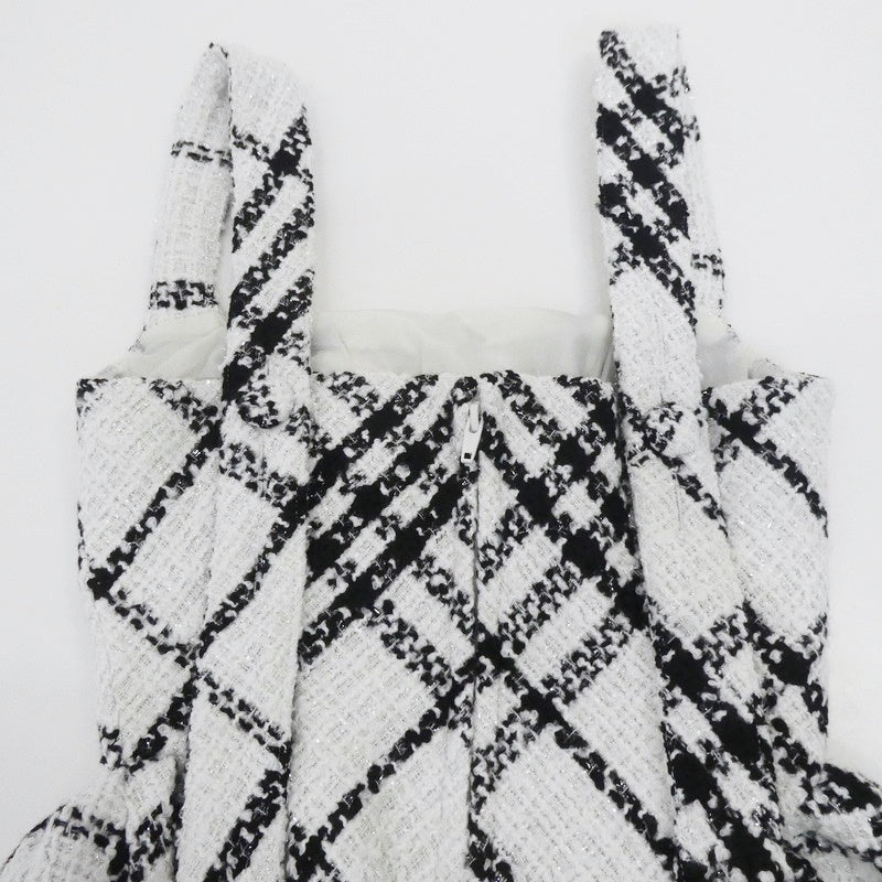 【中古】DURAS | デュラス Tweed mini dress ワンピース D1290268 ホワイト サイズ:S