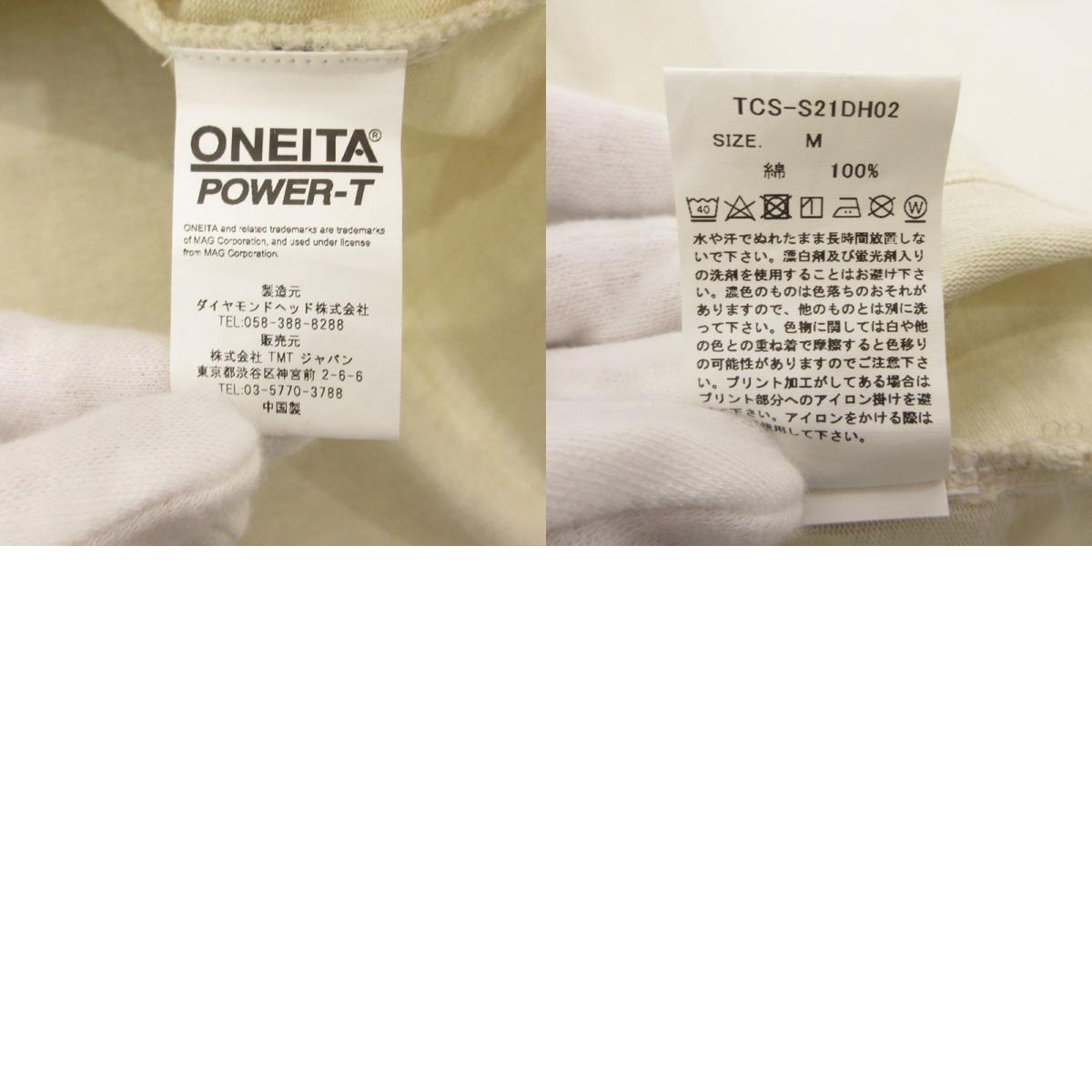 【中古】TMT | ティーエムティー S/SL SUPER HEAVY JERSEY TEE 半袖Tシャツ TCS-S21SDH02 アイボリー サイズ:M