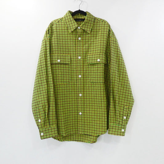 【中古】Palm Angels | パームエンジェルス MICRO CHECK OVERSHIRT その他トップス PMES012F23FAB005 - サイズ:48