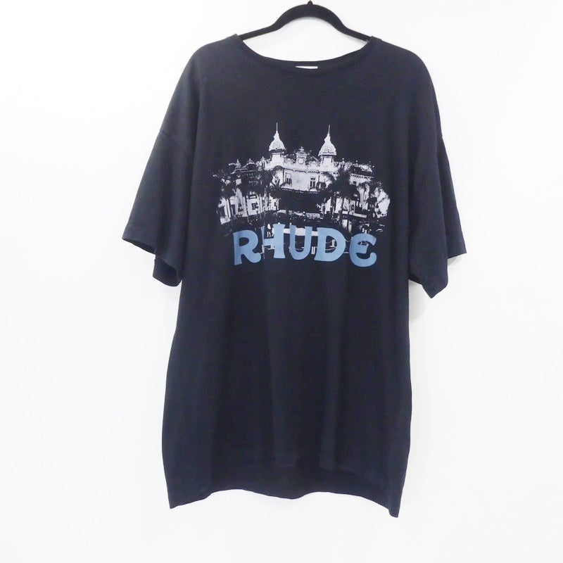 【中古】RHUDE | ルード CASINO TEE 半袖Tシャツ RHSS22TT05012610 ブラック サイズ:XL