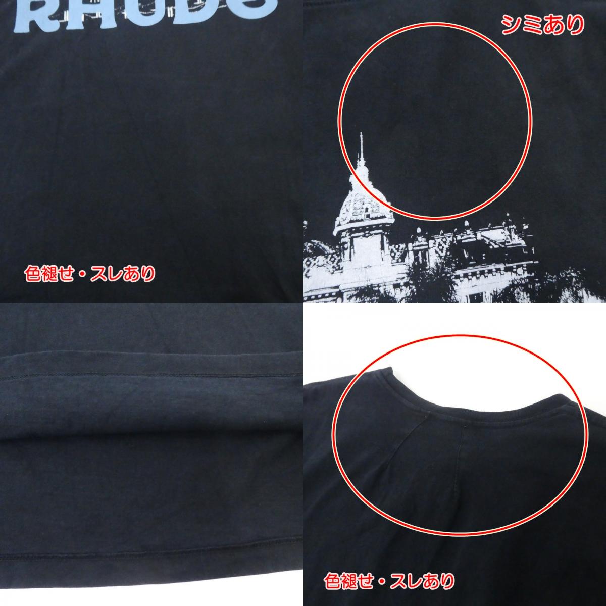 【中古】RHUDE | ルード CASINO TEE 半袖Tシャツ RHSS22TT05012610 ブラック サイズ:XL