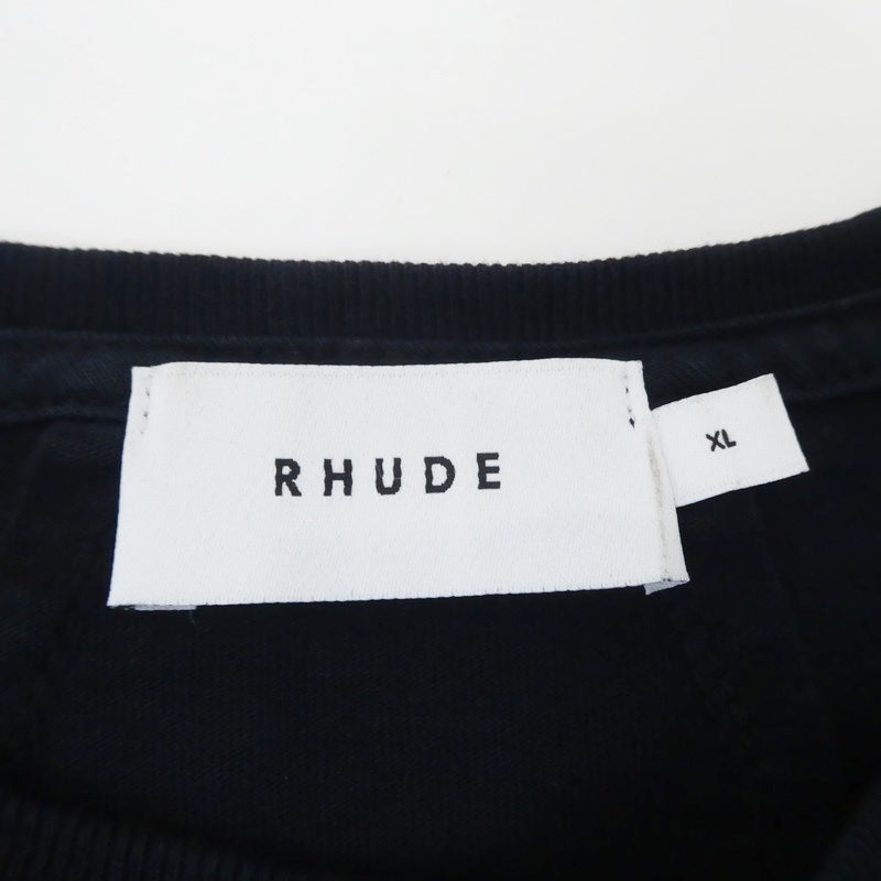 【中古】RHUDE | ルード CASINO TEE 半袖Tシャツ RHSS22TT05012610 ブラック サイズ:XL