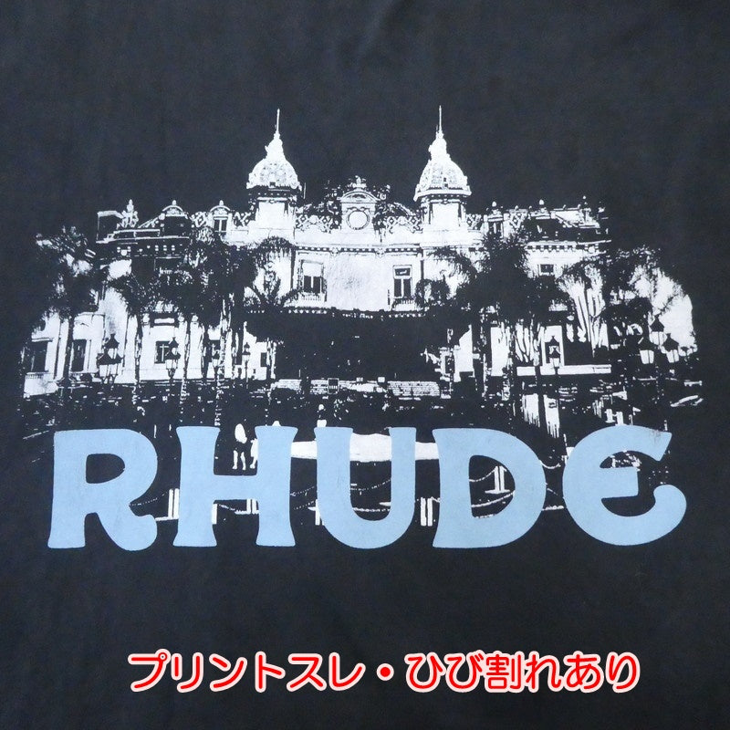 【中古】RHUDE | ルード CASINO TEE 半袖Tシャツ RHSS22TT05012610 ブラック サイズ:XL