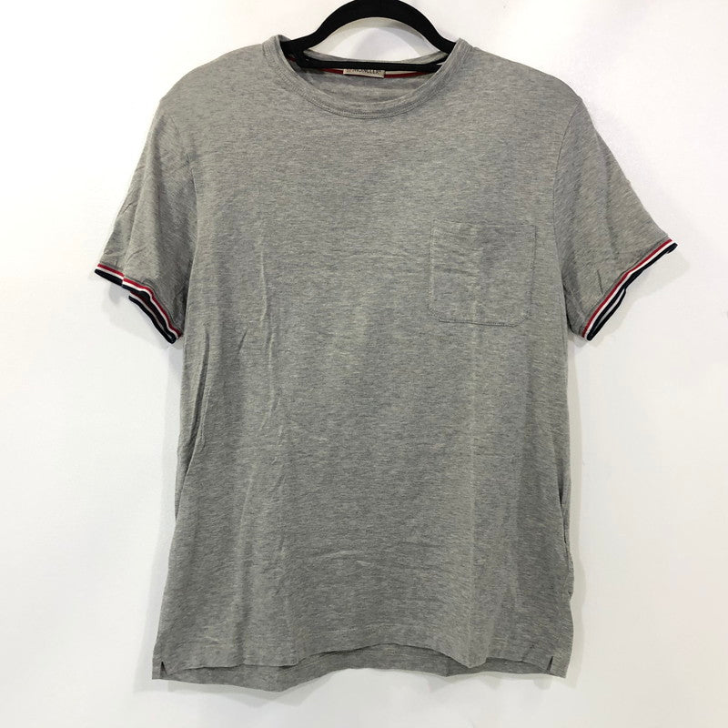 【中古】MONCLER | モンクレール MAGLIA T-SHIRT 半袖Tシャツ C10918019800 グレー サイズ:M