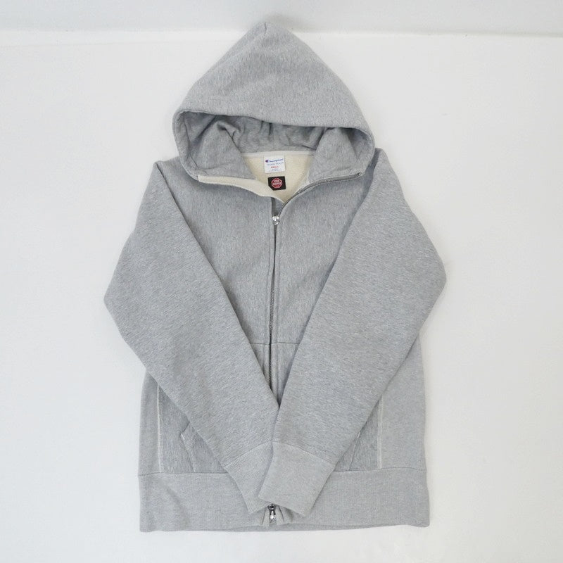 【中古】Champion | チャンピオン REVERSE WEAVE WINDSTOPPER パーカー C8-G125 グレー サイズ:S