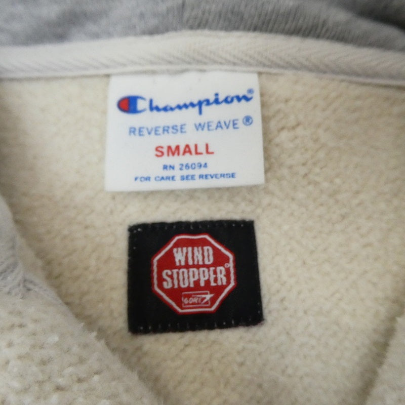 【中古】Champion | チャンピオン REVERSE WEAVE WINDSTOPPER パーカー C8-G125 グレー サイズ:S