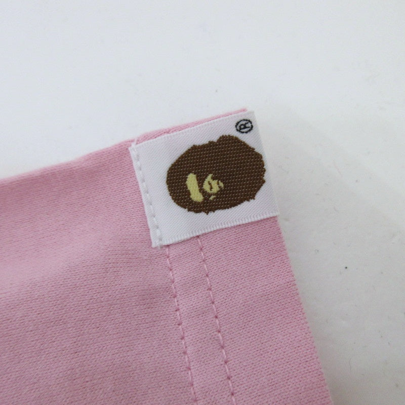【中古】A BATHING APE | アベイシングエイプ BAPE GIRL TEE 半袖Tシャツ 1I30109007 ピンク サイズ:L