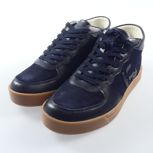【中古】Sangacio | サンガッチョ にゅーず SG MID『NAVY』 スニーカー ネイビー 23.5cm