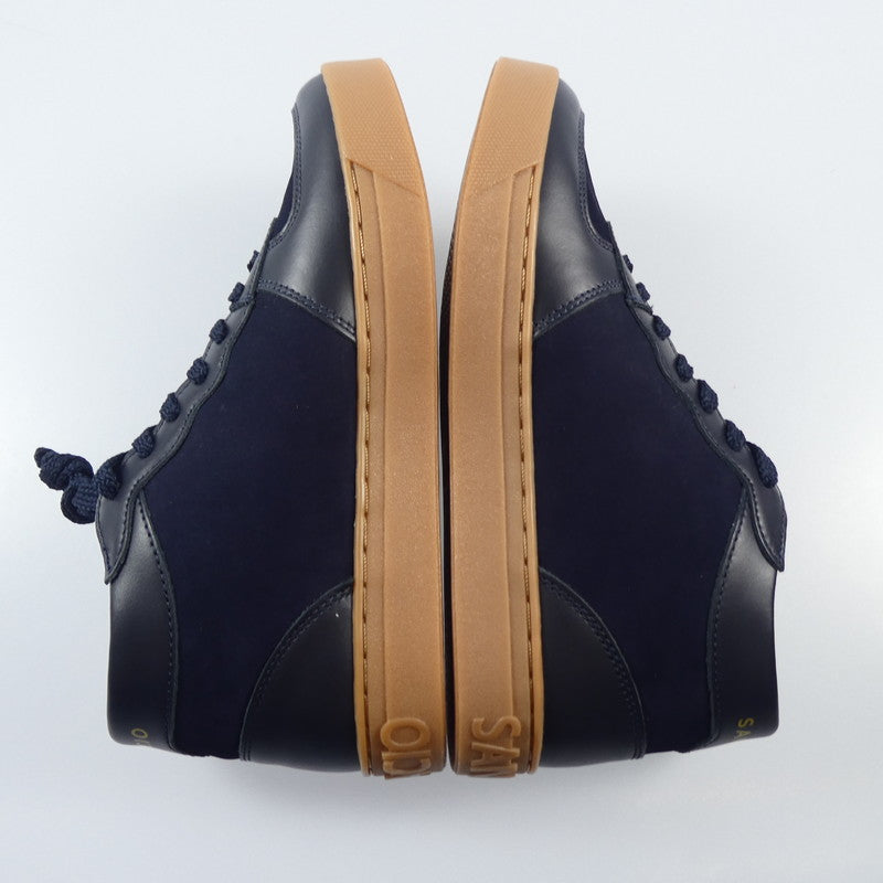 【中古】Sangacio | サンガッチョ にゅーず SG MID『NAVY』 スニーカー ネイビー 23.5cm
