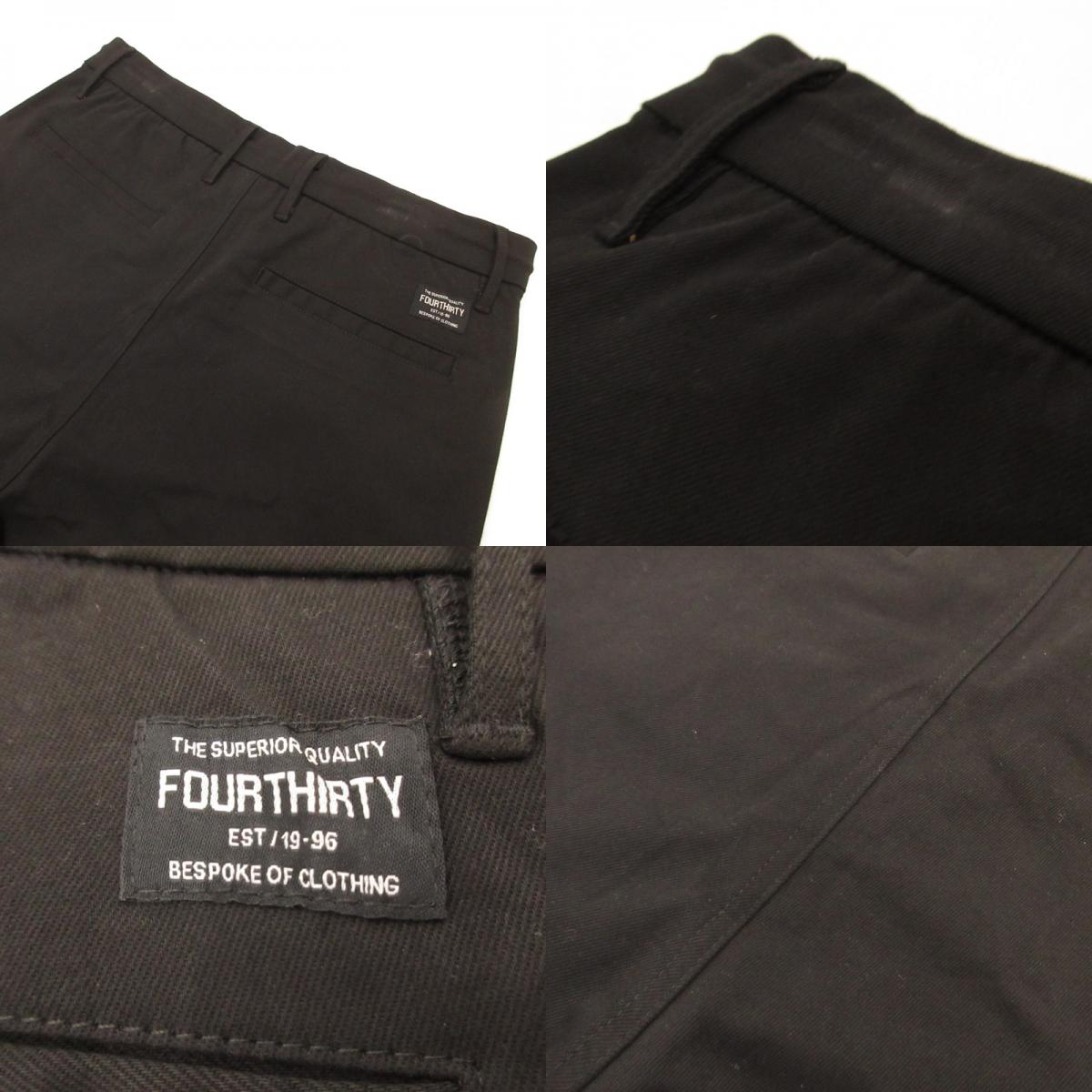 【中古】430 - FOURTHIRTY - | フォーサーティー BS SHORTS ショートパンツ 23-022 2023S/S ブラック サイズ:1