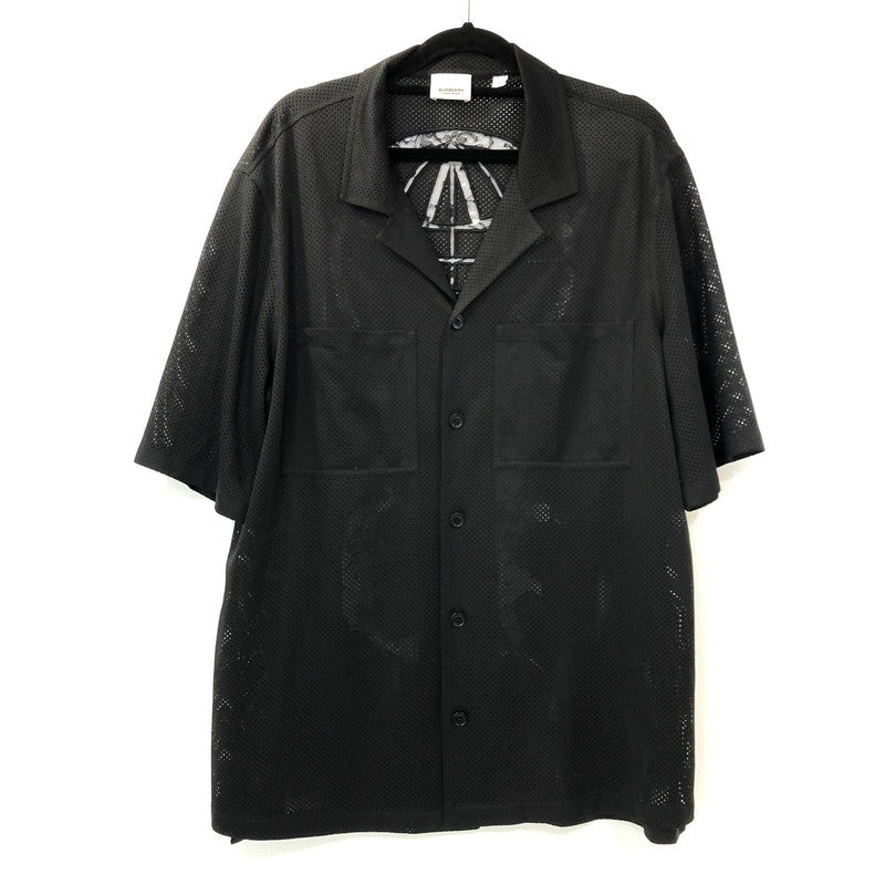 【中古】BURBERRY London England | バーバリーロンドンイングランド BASKETBALL JERSEY SHIRT 半袖シャツ 8067375 ブラック サイズ:S