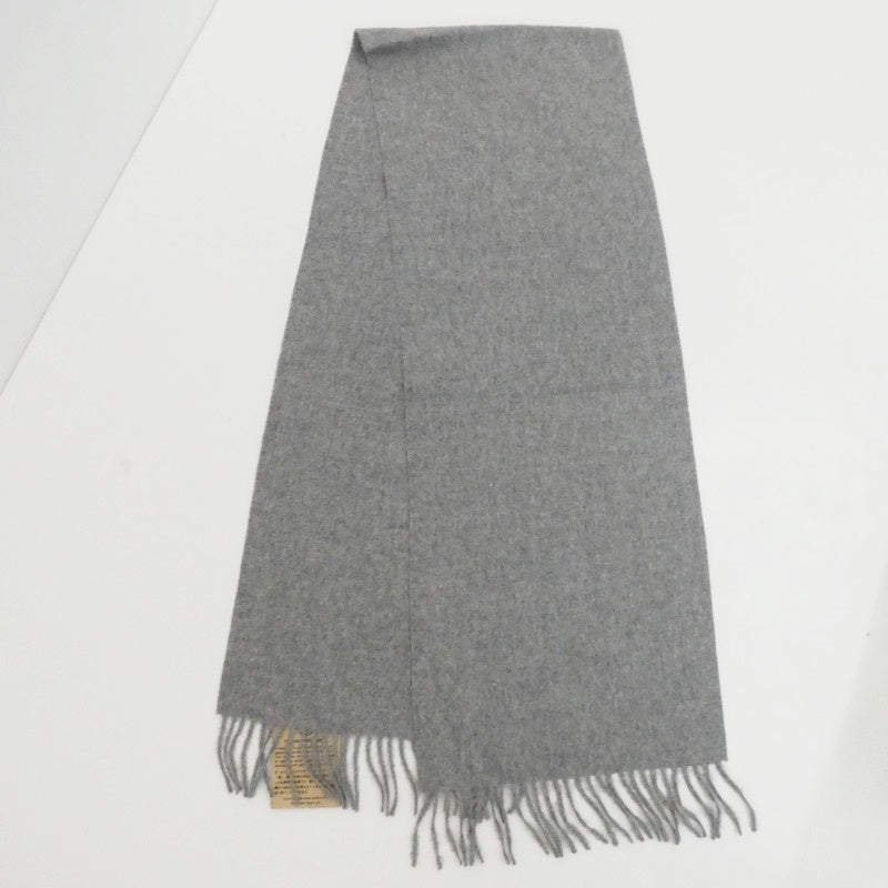 【中古】 Double Face Brushed Stole マフラー TIB18A-WB-W-BS グレー