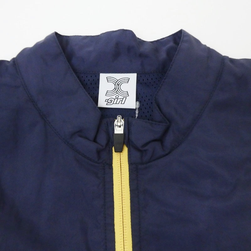 【中古】X-girl | エックスガール RETRO TRACK JKT ナイロンジャケット 105236021001 ネイビー サイズ:L