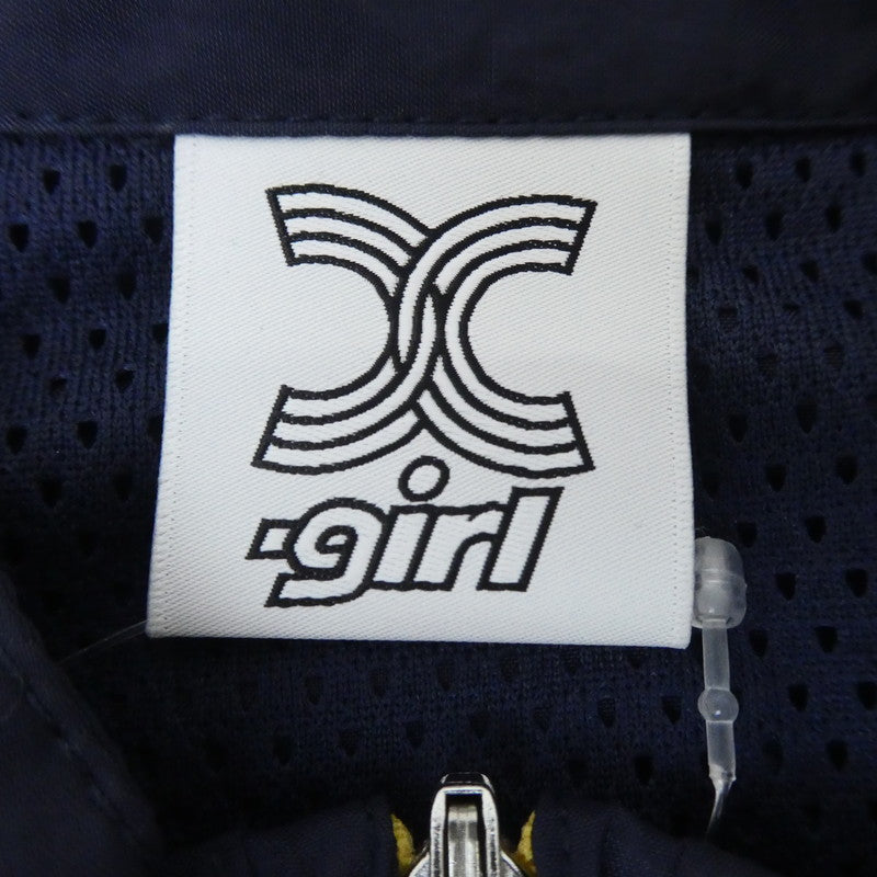 【中古】X-girl | エックスガール RETRO TRACK JKT ナイロンジャケット 105236021001 ネイビー サイズ:L