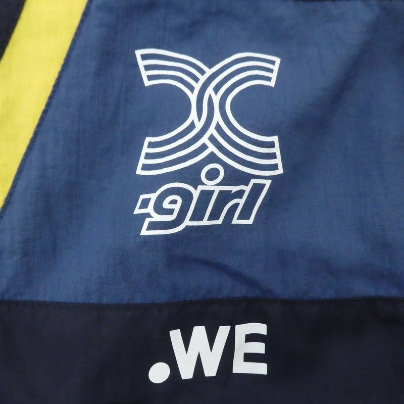 【中古】X-girl | エックスガール RETRO TRACK JKT ナイロンジャケット 105236021001 ネイビー サイズ:L