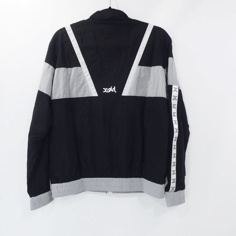 【中古】X-girl | エックスガール RETRO TRACK JKT ナイロンジャケット 105236021001 ブラック サイズ:M