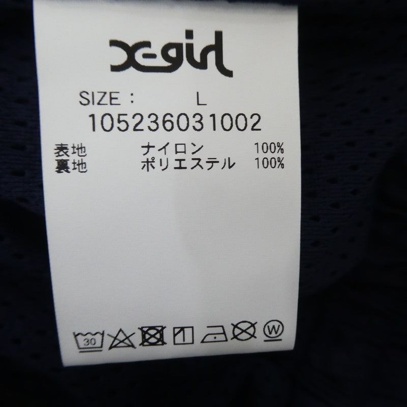 【中古】X-girl | エックスガール RETRO TRACK PANTS パンツ 105236031002 ネイビー サイズ:L
