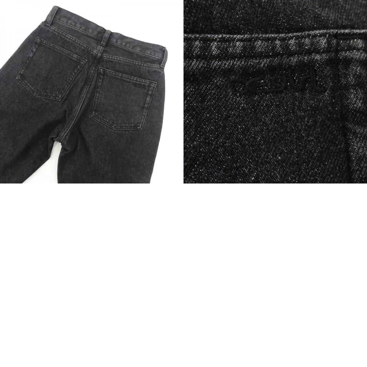 X-girl | X-girl CRASH HEM PANTS Denim Pants 105224031005 Black Size: XS