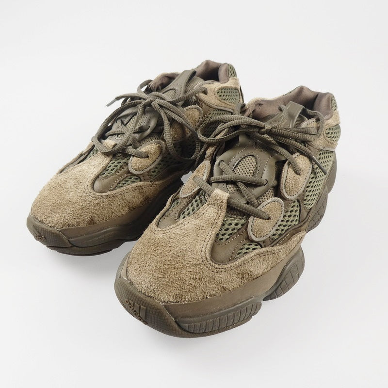 【中古】adidas | アディダス YEEZY 500 スニーカー GX3606 ブラウン 27cm