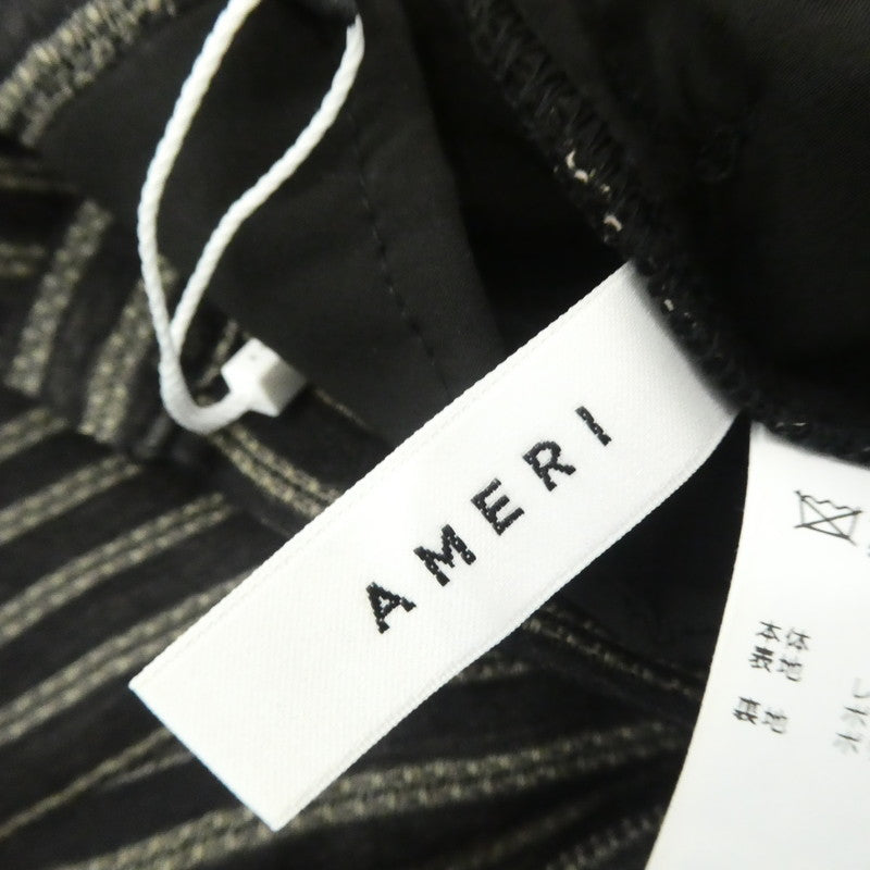 【中古】Ameri VINTAGE | アメリヴィンテージ SOFT TWIST STRIPE PANTS パンツ 01320890290 ブラック サイズ:S