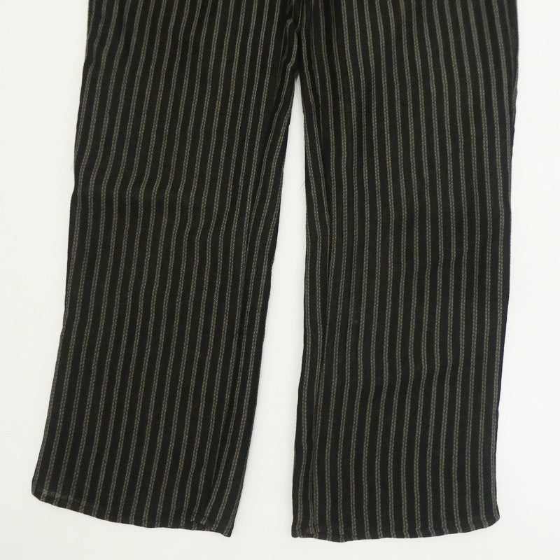 【中古】Ameri VINTAGE | アメリヴィンテージ SOFT TWIST STRIPE PANTS パンツ 01320890290 ブラック サイズ:S