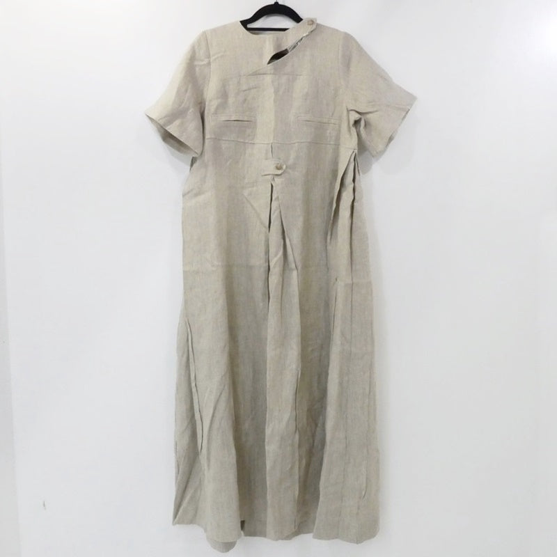 【中古】willfully | ウィルフリー リネンロングワンピース ワンピース 2311-OP-42 オートミール サイズ:FreeSize