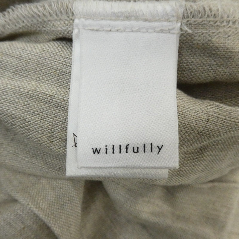 【中古】willfully | ウィルフリー リネンロングワンピース ワンピース 2311-OP-42 オートミール サイズ:FreeSize