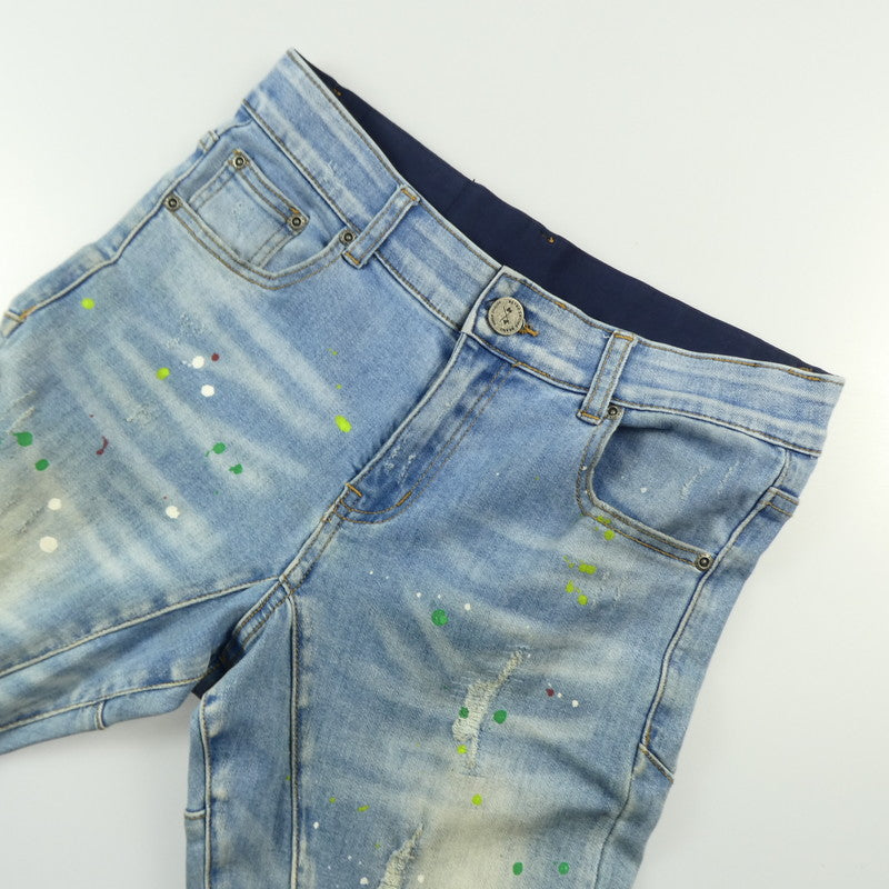 【中古】Retro Engine | レトロエンジン C Paint Denim L デニムパンツ 301601230250002 ライトブルー サイズ:M